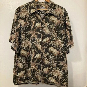VINTAGE Reyn Spooner XL  Palm Trees‎ Aloha Button Up Shirt